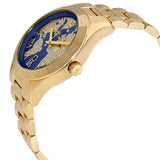 Michael Kors Layton Pave Blue Dial Gold Steel Strap Watch for Women - MK6243 Buy Now By Michael Kors