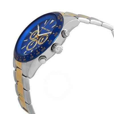 Michael Kors Layton Chronograph Blue Dial Two Tone Steel Strap Watch For Men - MK8825 Buy Now By Michael Kors