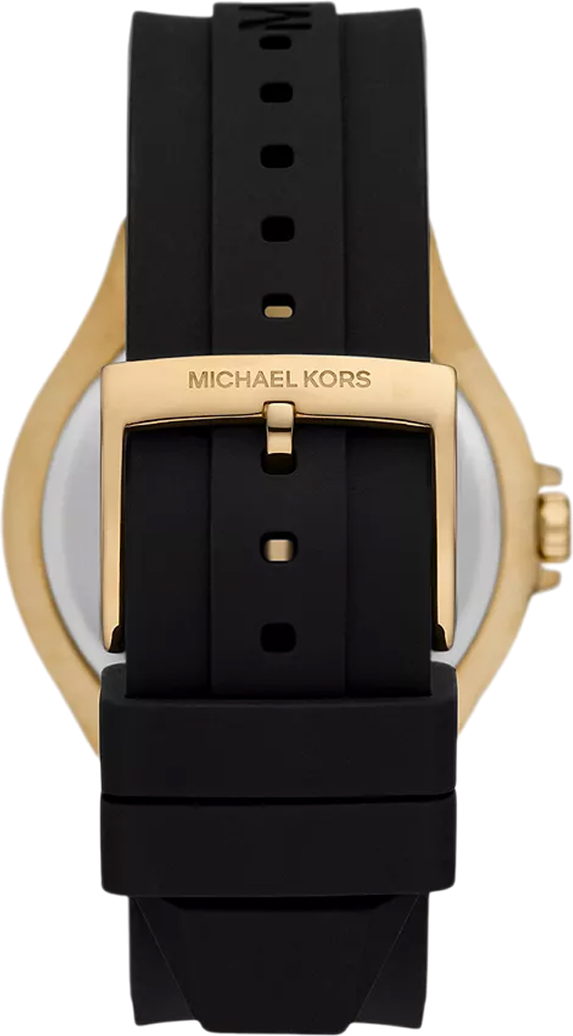 Michael Kors Lennox Three Hand Crystals Silver Dial Black Silicone Strap Watch For Women - MK7247 Buy Now By Michael Kors