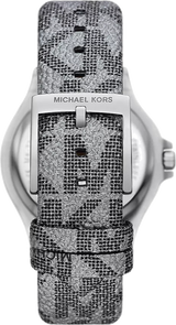 Michael Kors Lennox Quartz Black Dial Grey Leather Strap Watch For Women - MK7309 Buy Now By Michael Kors