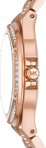 Michael Kors Lennox Three-Hand Silver Dial Rose Gold Steel Strap Watch For Women - MK7362 Buy Now By Michael Kors