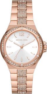 Michael Kors Lennox Three-Hand Silver Dial Rose Gold Steel Strap Watch For Women - MK7362 Buy Now By Michael Kors