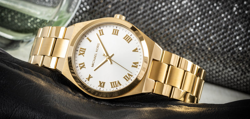 Michael Kors Lennox Three Hand Silver Dial Gold Steel Strap Watch For Women - MK7391 Buy Now By Michael Kors