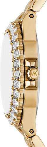Michael Kors Lennox Quartz Green Dial Gold Steel Strap Watch For Women - MK7395 Buy Now By Michael Kors