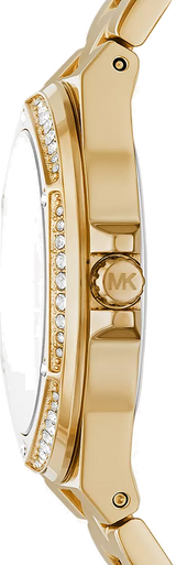 Michael Kors Lennox Quartz Black Dial Gold Steel Strap Watch For Women - MK7404 Buy Now By Michael Kors
