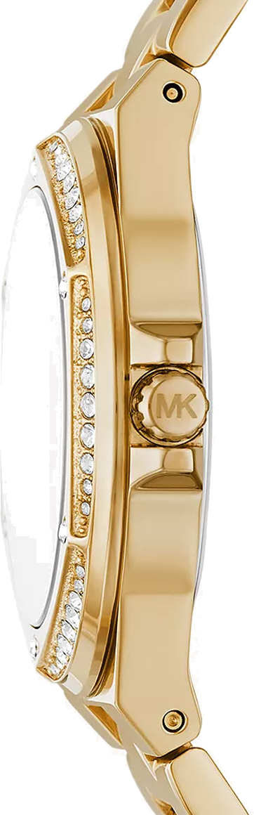 Michael Kors Lennox Quartz Black Dial Gold Steel Strap Watch For Women - MK7404 Buy Now By Michael Kors