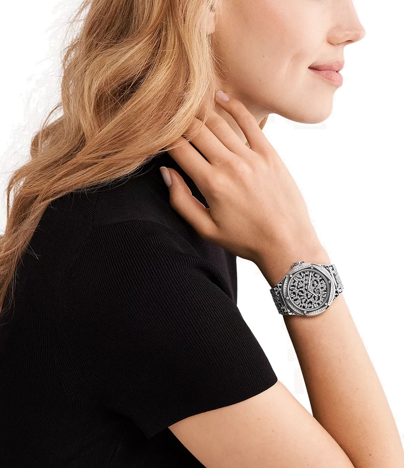 Michael Kors Lennox Analog Crystals Silver Dial Silver Steel Strap Watch For Women - MK7408 Buy Now By Michael Kors