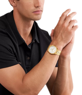 Michael Kors Lennox Chronograph White Dial Gold Steel Strap Watch For Men - MK9120 Buy Now By Michael Kors