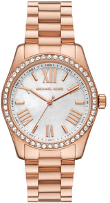 Michael Kors Lexington White Dial Rose Gold Steel Strap Watch for Women - MK1088 Buy Now By Michael Kors