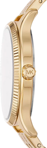 Michael Kors Lexington Three Hand White Dial Gold Steel Strap Watch For Women - MK4492 Buy Now By Michael Kors
