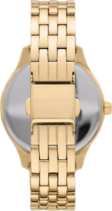 Michael Kors Lexington Three Hand White Dial Gold Steel Strap Watch For Women - MK4492 Buy Now By Michael Kors