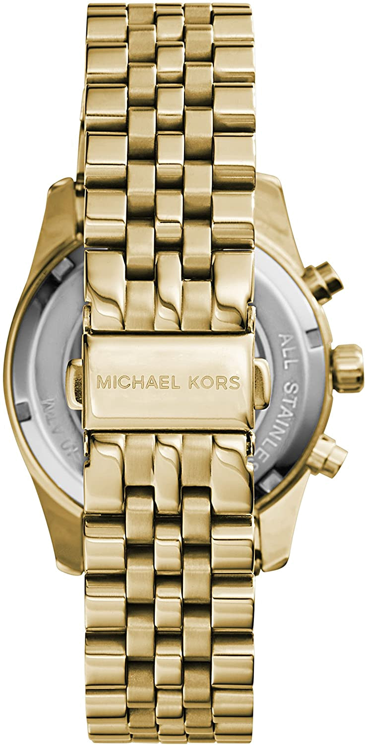 Michael Kors Lexington Chronograph Gold Dial Gold Steel Strap Watch for Women - MK5556 Buy Now By Michael Kors