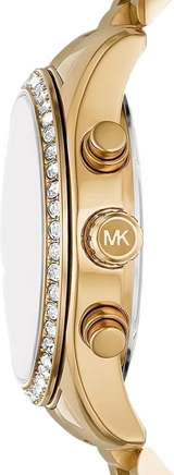 Michael Kors Lexington Chronograph Gold Dial Gold Steel Strap Watch For Women - MK7377 Buy Now By Michael Kors