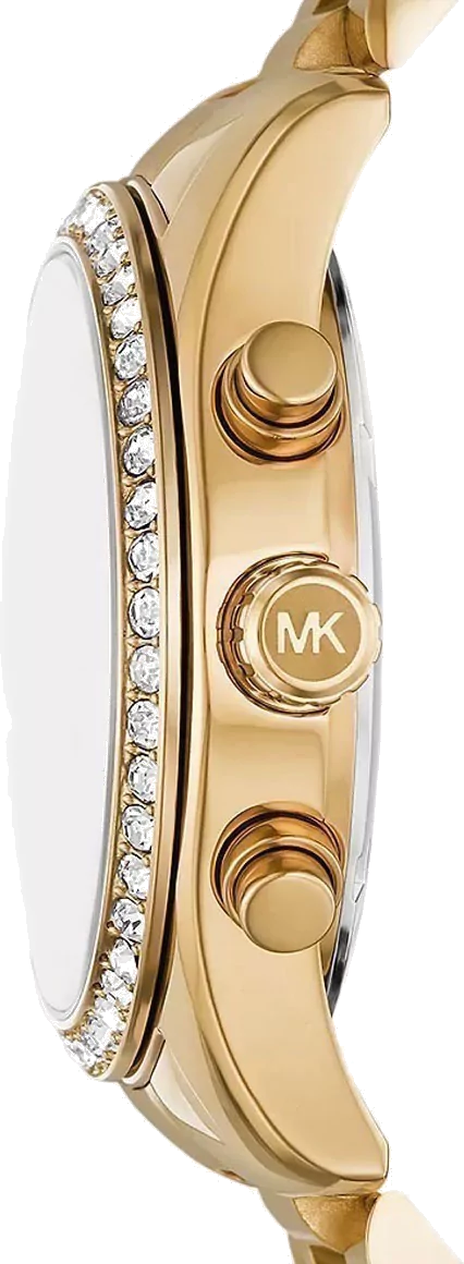 Michael Kors Lexington Chronograph Gold Dial Gold Steel Strap Watch For Women - MK7377 Buy Now By Michael Kors