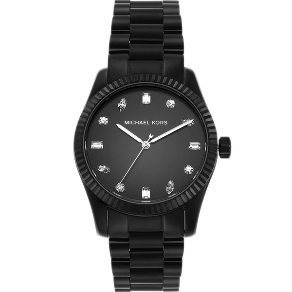 Michael Kors Lexington Lux Black Dial Black Steel Strap Watch For Women - MK7442 Buy Now By Michael Kors