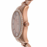 Michael Kors Lexington Three Hand Mother of Pearl Pink Dial Rose Gold Steel Strap Watch For Women - MK7444 Buy Now By Michael Kors