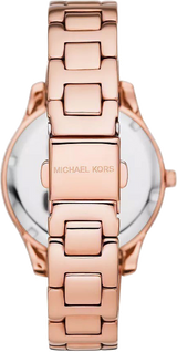 Michael Kors Liliane Three Hand Rose Gold Dial Rose Gold Steel Strap Watch For Women - MK4651 Buy Now By Michael Kors