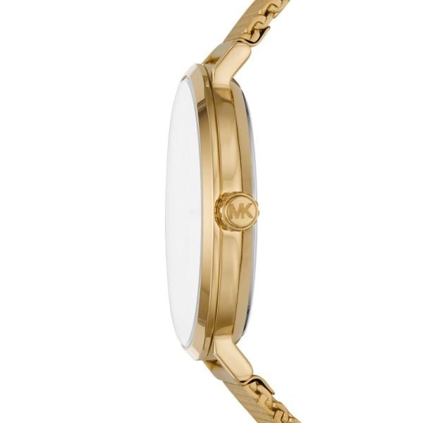 Michael Kors Auden Three Hand White Dial Gold Mesh Strap Watch for Women - MK7150 Buy Now By Michael Kors