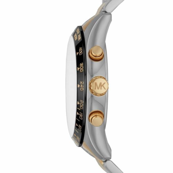 Michael Kors Layton Chronograph Black Dial Two Tone Steel Strap Watch For Men - MK8784 Buy Now By Michael Kors
