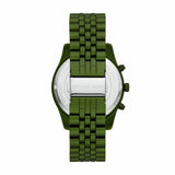 Michael Kors Lexington Chronograph Green Dial Green Steel Strap Watch For Men - MK8790 Buy Now By Michael Kors