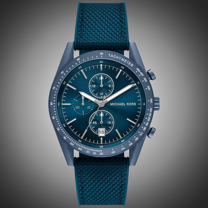 Michael Kors Accelerator Chronograph Blue Dial Blue Nylon Strap Watch for Men - MK9142 Buy Now By Michael Kors