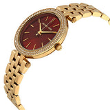 Michael Kors Darci Quartz Mother of Pearl Red Dial Gold Steel Strap Watch For Women - MK3583 Buy Now By Michael Kors