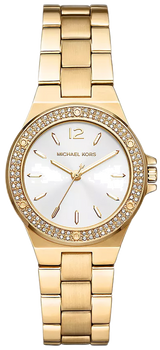 Michael Kors Lennox Three-Hand Silver Dial Gold Steel Strap Watch For Women - MK7278 Buy Now By Michael Kors
