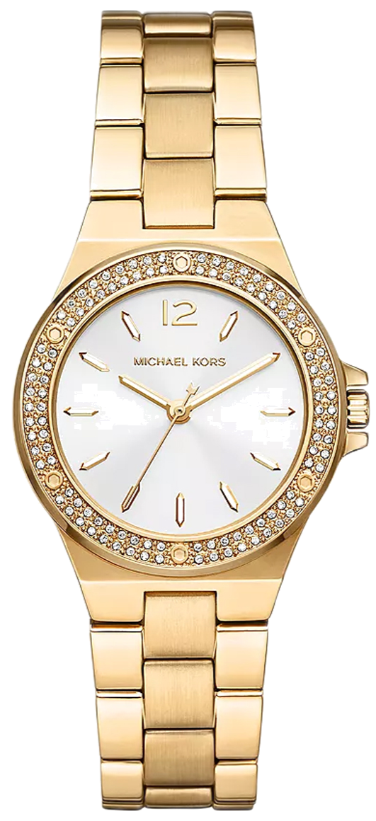 Michael Kors Lennox Three-Hand Silver Dial Gold Steel Strap Watch For Women - MK7278 Buy Now By Michael Kors