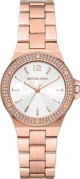 Michael Kors Lennox Three Hand Silver Dial Rose Gold Steel Strap Watch For Women - MK7279 Buy Now By Michael Kors