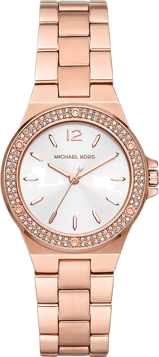 Michael Kors Lennox Three Hand Silver Dial Rose Gold Steel Strap Watch For Women - MK7279 Buy Now By Michael Kors