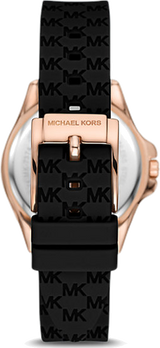 Michael Kors Mini Pilot Black Dial Black Silicone Strap Watch For Women - MK7373 Buy Now By Michael Kors