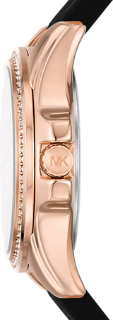 Michael Kors Mini Pilot Black Dial Black Silicone Strap Watch For Women - MK7373 Buy Now By Michael Kors