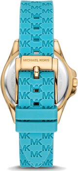 Michael Kors Mini Pilot Quartz Gold Dial Blue Silicone Strap Watch For Women - MK7374 Buy Now By Michael Kors