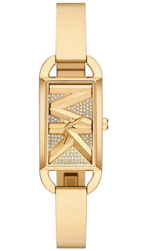 Shop Michael Kors Empire Analog Gold Dial Gold Steel Strap Watch for Women - MK4840 in USA