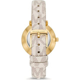 Michael Kors Pyper Quartz Silver Dial White Leather Strap Watch For Women - MK1037 Buy Now By Michael Kors
