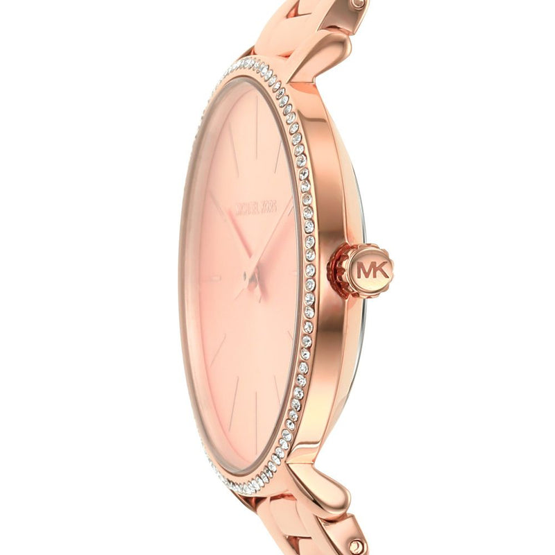 Shop Michael Kors Pyper Quartz Rose Gold Dial Rose Gold Steel Strap Watch For Women - MK1040 in USA
