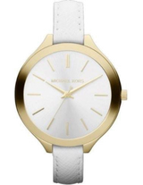 Michael Kors Slim Runway White Dial White Leather Strap Watch For Women - MK2273 Buy Now By Michael Kors