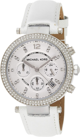Michael Kors Parker White Dial White Leather Strap Watch for Women - MK2277 Buy Now By Michael Kors