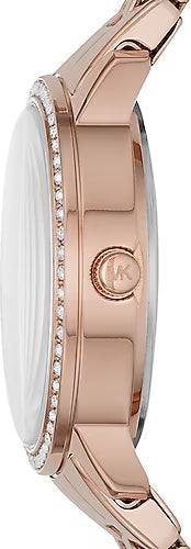 Michael Kors Argyle Quartz Rose Gold Dial Rose Gold Steel Strap Watch For Women - MK3156