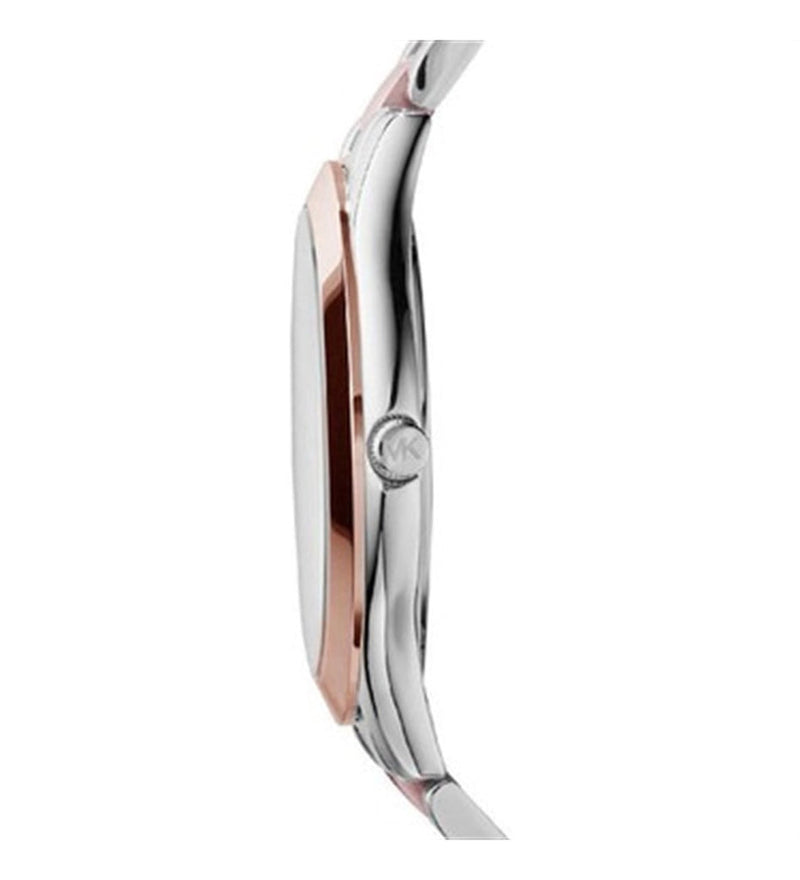 Michael Kors Slim Runway White Dial Two Tone Steel Strap Watch for Women - MK3204 Buy Now By Michael Kors