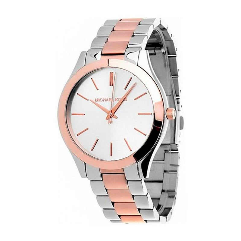 Michael Kors Runway White Dial Two Tone Stainless Steel Strp Watch for Women - MK3204A Buy Now By Michael Kors