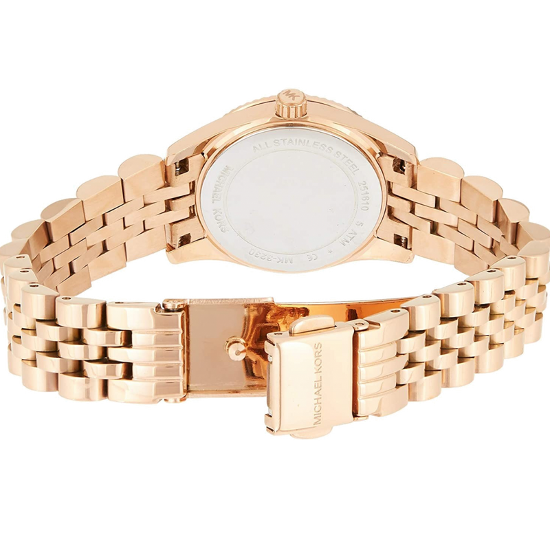 Michael Kors Lexington Quartz White Dial Rose Gold Steel Strap Watch For Women - MK3230 Buy Now By Michael Kors