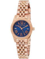 Michael Kors Lexington Quartz Blue Dial Rose Gold Steel Strap Watch For Women - MK3272 Buy Now By Michael Kors