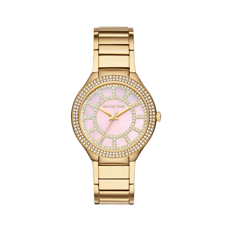 Michael Kors Kerry Mother of Pearl Dial Gold Steel Strap Watch for Women - MK3396 Buy Now By Michael Kors