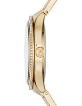 Michael Kors Kerry Green Dial Gold Steel Strap Watch for Women - MK3409 Buy Now By Michael Kors