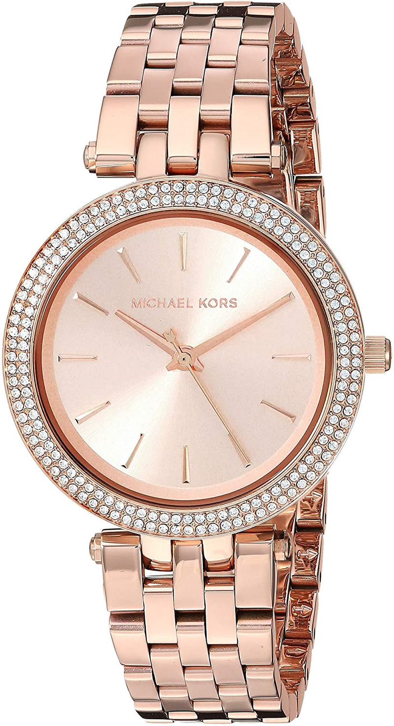 Michael Kors Darci Rose Gold Dial Rose Gold Stainless Steel Strap Watch for Women - MK3366 Buy Now By Michael Kors
