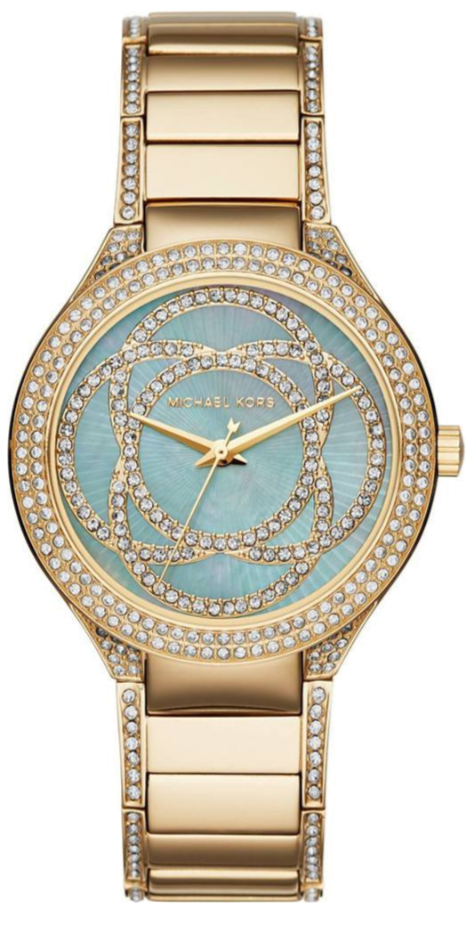 Michael Kors Kerry Mother of Pearl Dial Gold Steel Strap Watch for Women - MK3481 Buy Now By Michael Kors