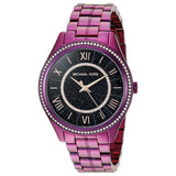 Michael Kors Lauryn Black Dial Purple Steel Strap Watch for Women - MK3724 Buy Now By Michael Kors