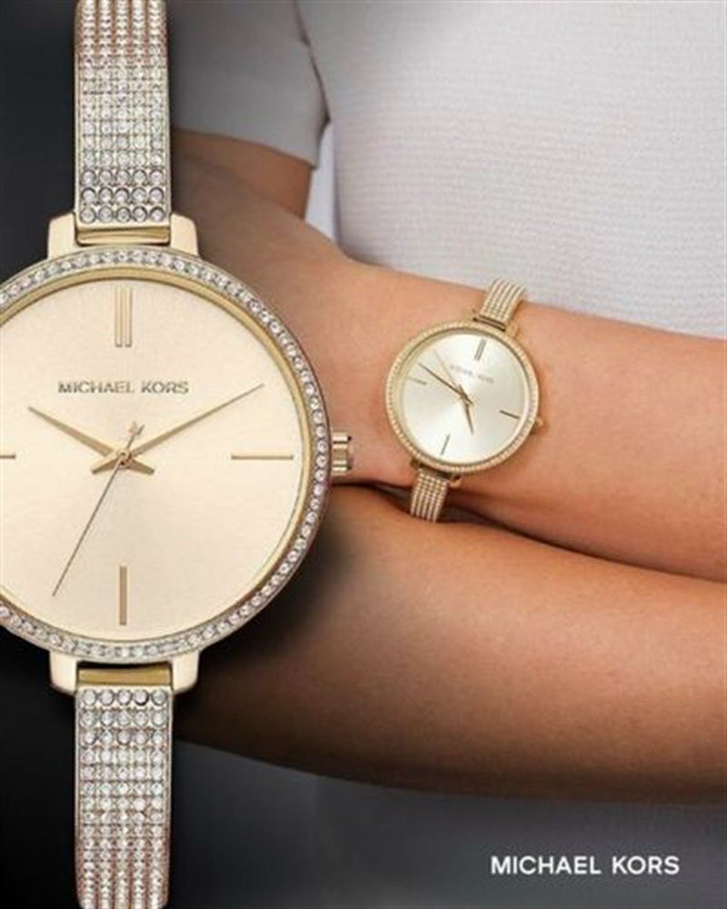 Michael Kors Jaryn Quartz Gold Dial Gold Steel Strap Watch For Women - MK3784 Buy Now By Michael Kors