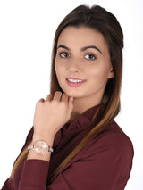 Michael Kors Jaryn Quartz Rose Gold Dial Rose Gold Steel Strap Watch For Women - MK3785 Buy Now By Michael Kors